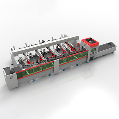 "Máquina cortadora de tubos EETO-FPC6020 para alimentación automática, alimentación y corte de tubos de acero"